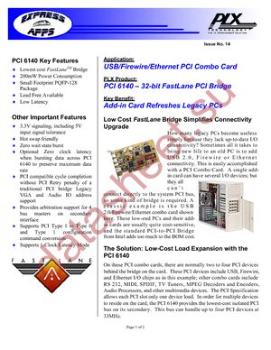PCI 6140-AA33PC datasheet  